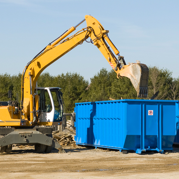 what size residential dumpster rentals are available in Brisbane California